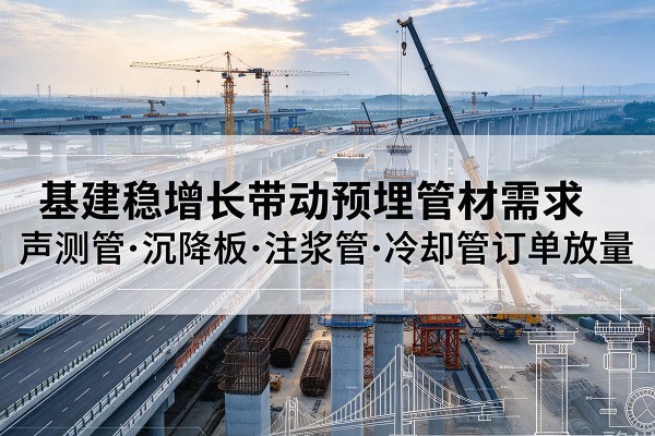 吕梁基建稳增长带动预埋监测管材需求，声测管、沉降板、注浆管订单持续放量