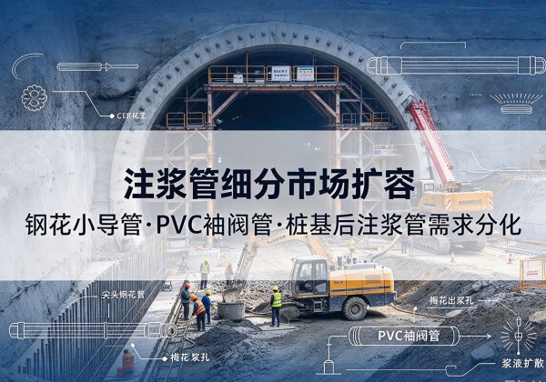吕梁注浆管细分市场扩容，隧道钢花小导管、PVC 袖阀管、桩基后注浆管需求分化